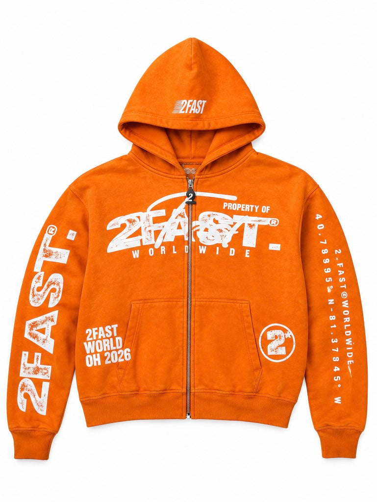 ORANGE 2FAST ZIP-UP