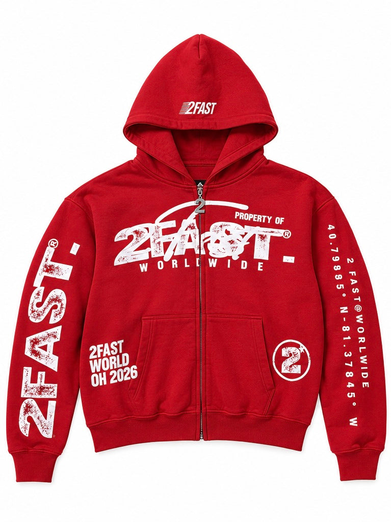 RED 2FAST ZIP-UP