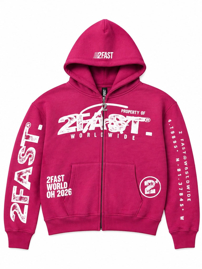 PINK 2FAST ZIP-UP