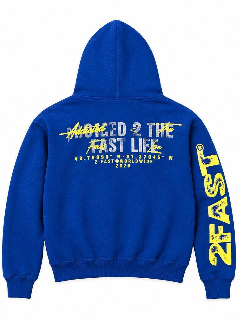 BLUE 2FAST ZIP-UP